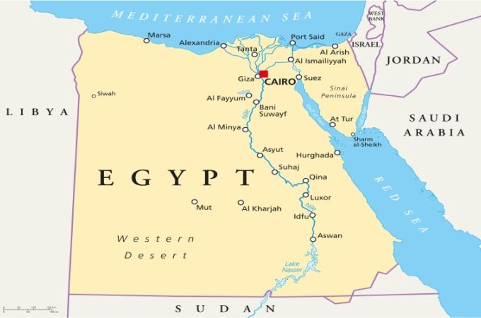 Map of Egypt