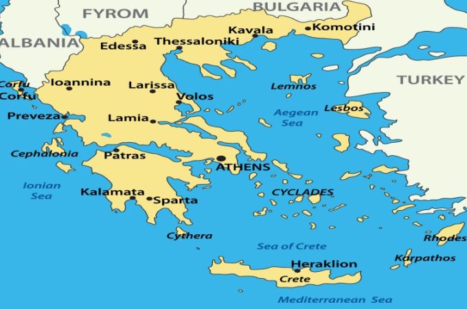 Map of Greece