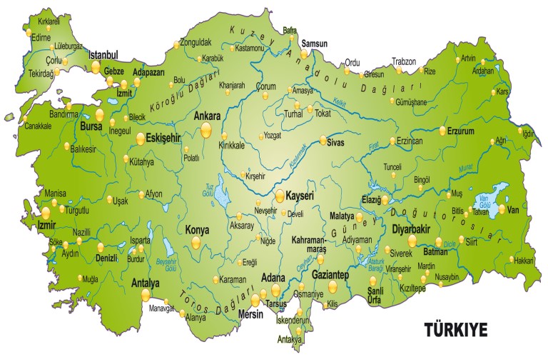 Map of Turkey: Explore Turkey's geography effortlessly.