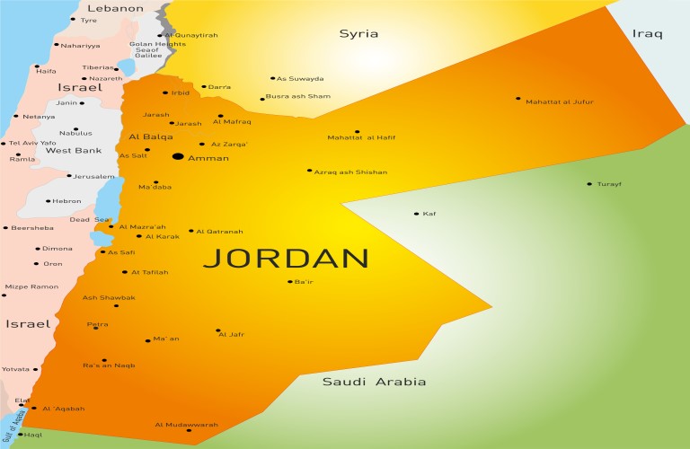 Map of Jordan: Jordan travel routes made simple.