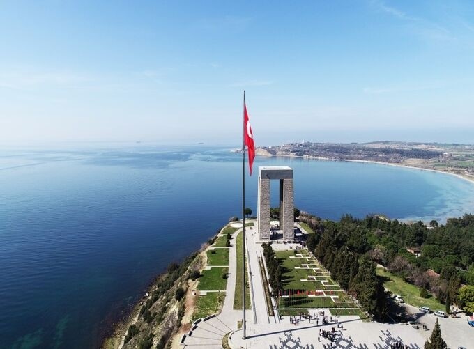 Canakkale's picturesque coastline with stunning views of the Dardanelles