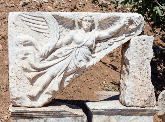 The impressive remnants of the Great Theater of Ephesus