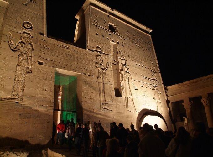 Aswan High Dam offering panoramic views of Lake Nasser and surrounding desert