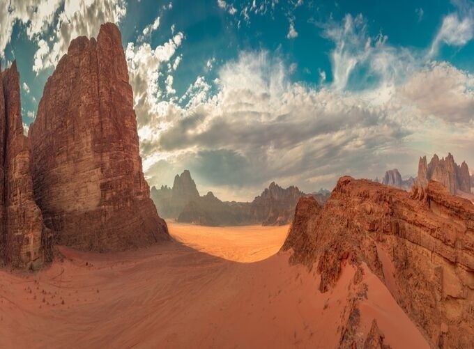 Wadi Rum's desert adventures offering unforgettable jeep and camel rides